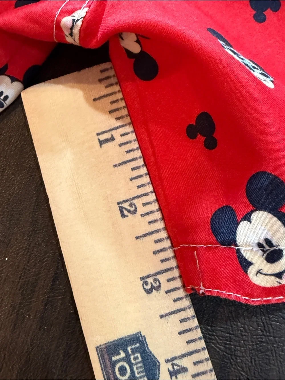 Disney Baby Mickey Mouse Face Red Swim Trunks Sz 24M